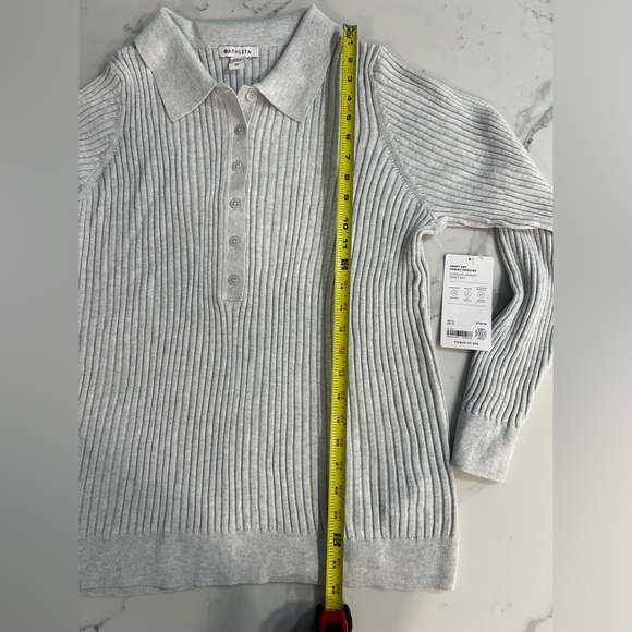 ATHLETA NWT Sweet Bay Henley Sweater Gray 2x - Picture 6 of 8